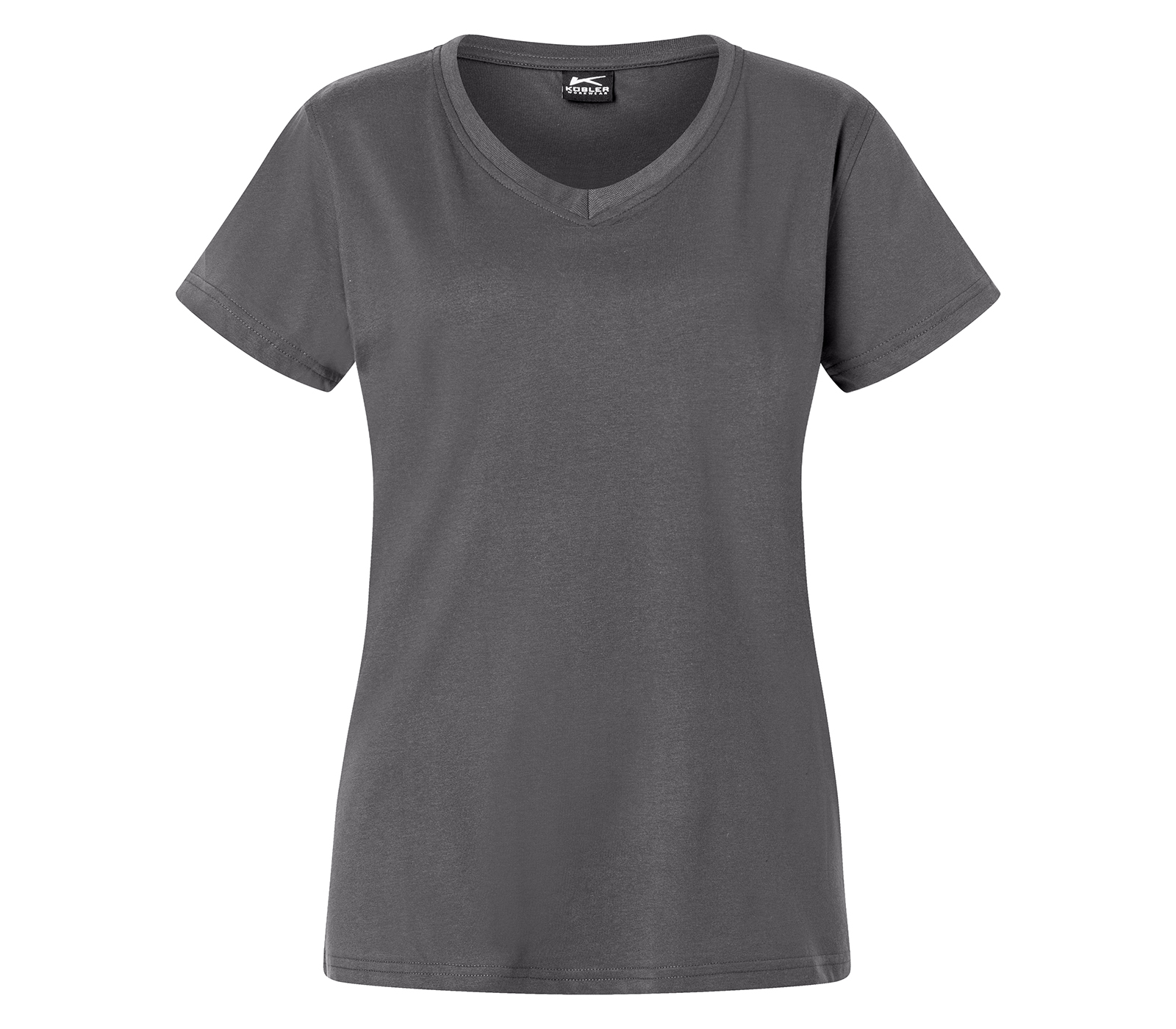 KÜBLER SHIRTS T-Shirt Damen in Anthrazit – Vorderansicht