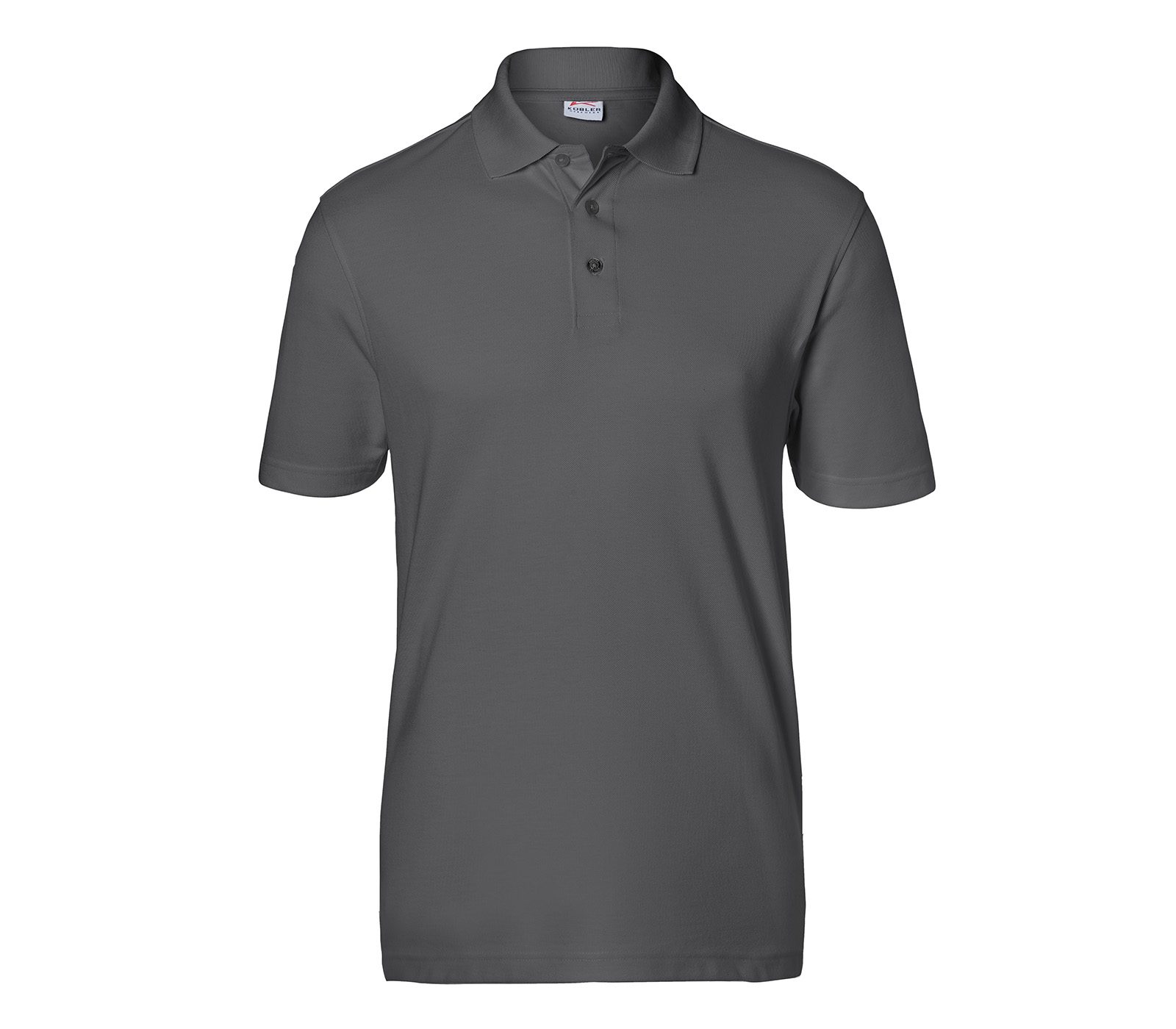 KÜBLER SHIRTS Polo in Anthrazit – Vorderansicht