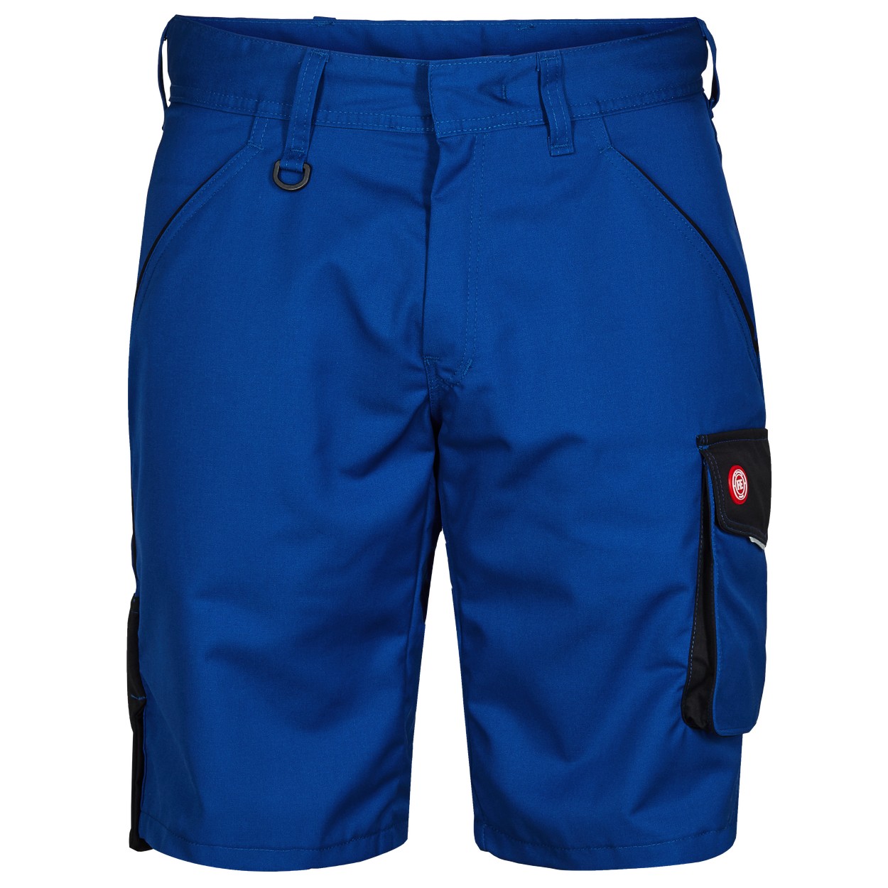 ENGEL Galaxy 6290-880 Light Arbeitsshorts in Surfer Blue/Schwarz – Vorderansicht