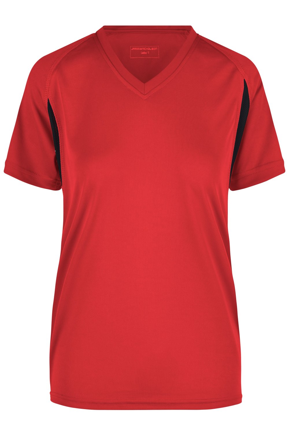 Daiber Ladies' Running-T in Red/Black – Vorderansicht