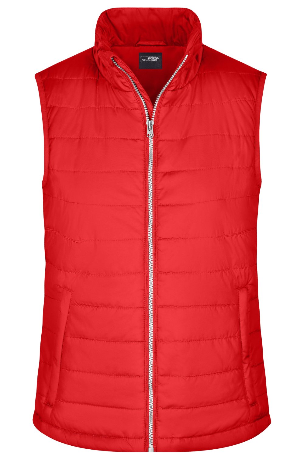 Daiber Ladies' Padded Vest in Red – Vorderansicht