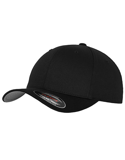 FLEXFIT Wooly Combed Cap in Black – Vorderansicht