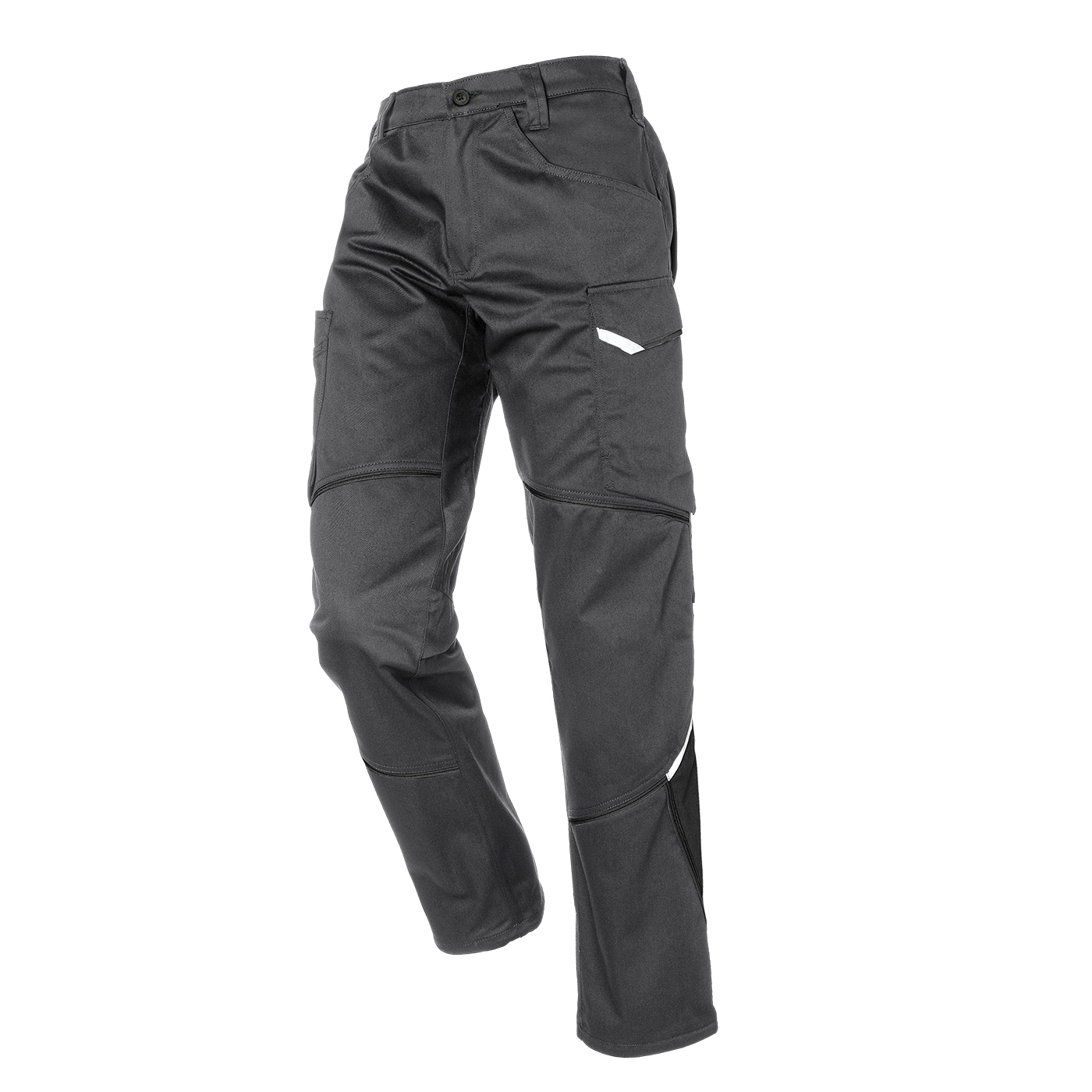 KÜBLER ICONIQ cotton Damenhose in Anthrazit/Schwarz – Vorderansicht