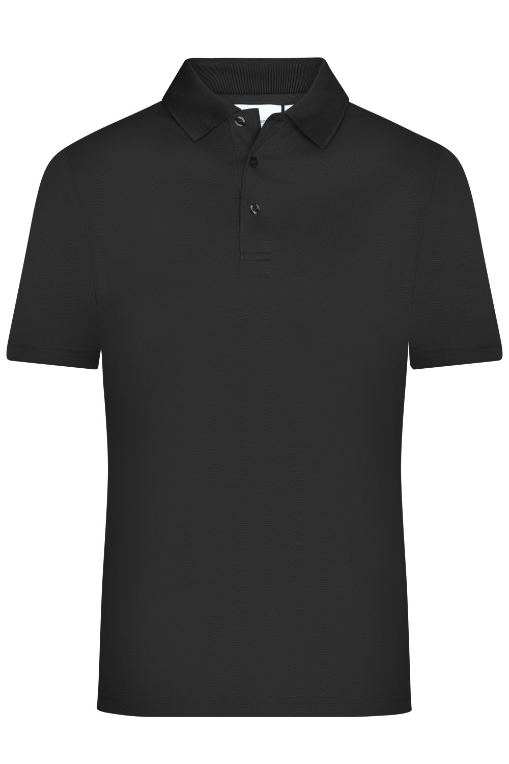 Daiber Men's Active Polo in Black – Vorderansicht