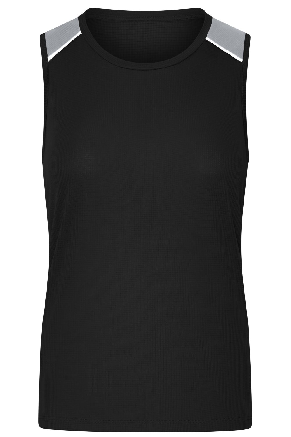 Daiber Ladies' Running Tank GRS in Black – Vorderansicht