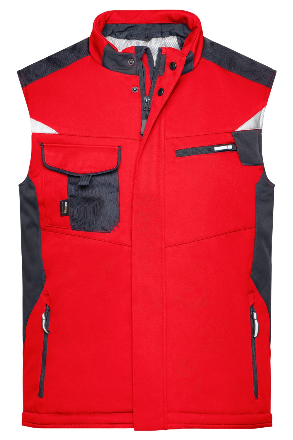 Daiber Craftsmen Softshell Vest - STRONG - in Red/Black – Vorderansicht