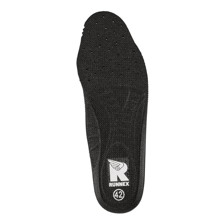 RUNNEX® Einlegesohle in Schwarz – Vorderansicht