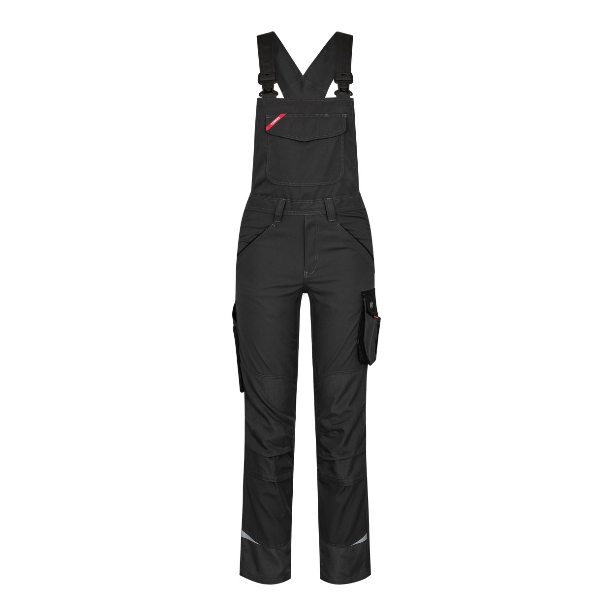 ENGEL Galaxy 3815-254 Damen Latzhose in Anthrazitgrau/Schwarz – Vorderansicht