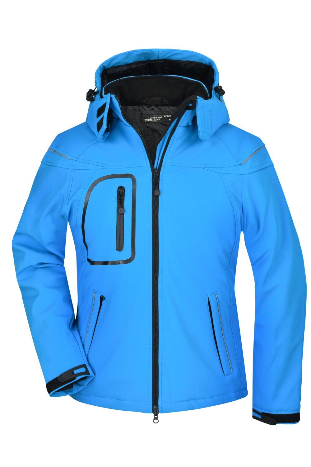 Daiber Ladies' Winter Softshell Jacket in Aqua – Vorderansicht