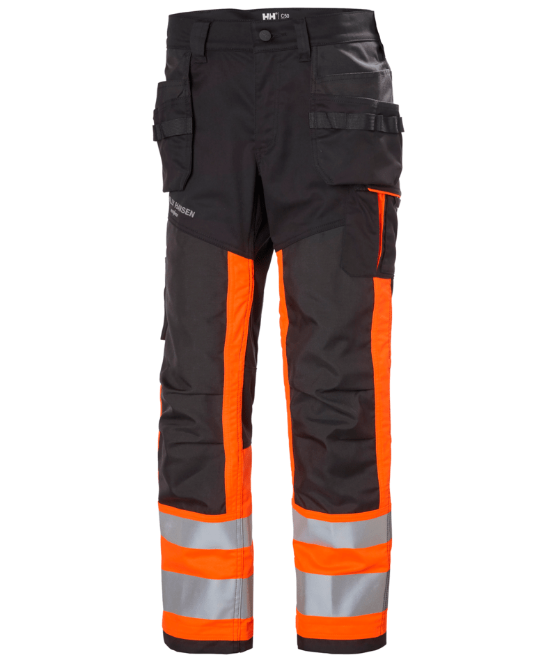 Helly Hansen Workwear ALNA 2.0 CONS PANT CL 1 in Orange/Anthrazit – Vorderansicht