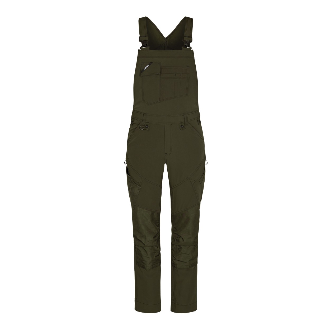 ENGEL X-treme 3369-317 Latzhose mit 4-Wege-Stretch in Forest Green – Vorderansicht