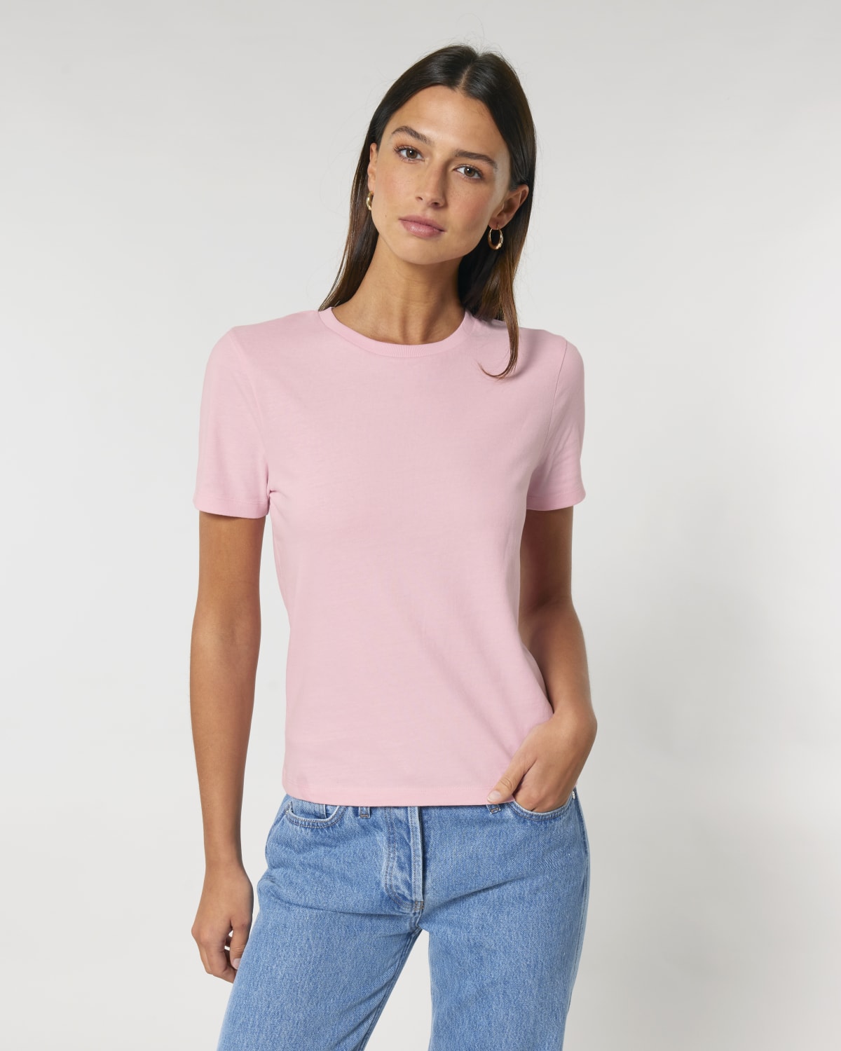 Stanley Stella Stella Ella in Cotton Pink – Modellansicht