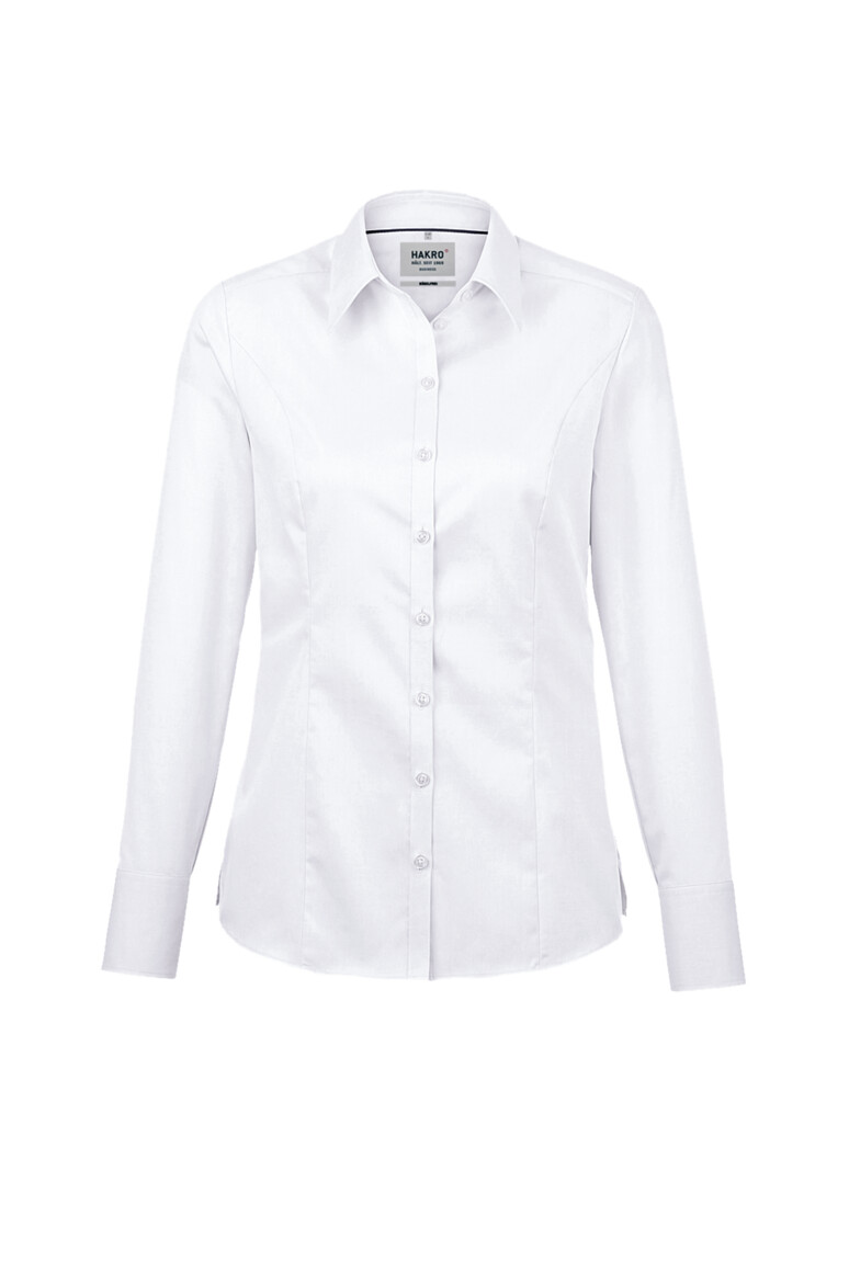 HAKRO 106 Bluse Business in Weiß – Vorderansicht