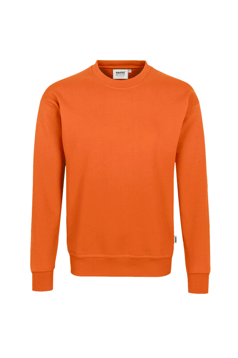 HAKRO 475 Sweatshirt MIKRALINAR® in Orange – Vorderansicht