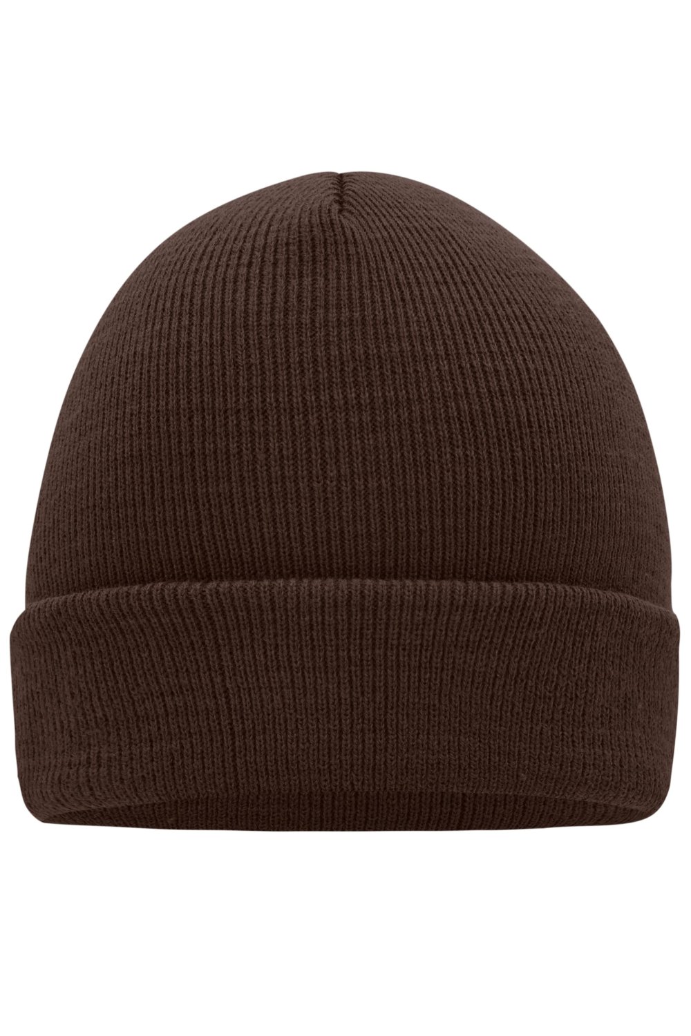 Daiber Knitted Cap in Chocolate – Vorderansicht