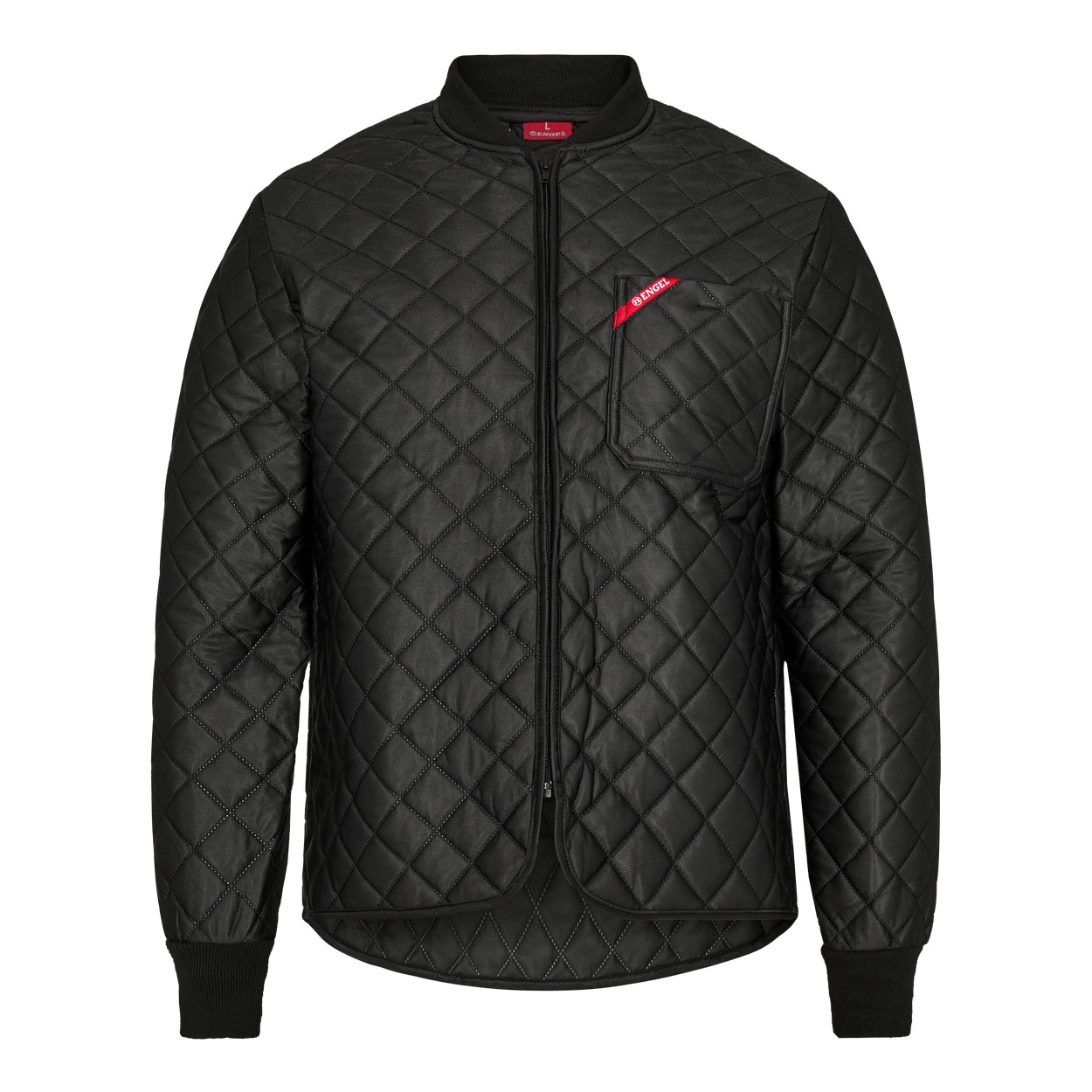 ENGEL Extend 611-300 Thermosteppjacke in Schwarz – Vorderansicht
