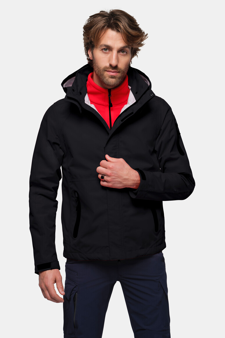 HAKRO 850 Activejacke in Schwarz – Modellansicht