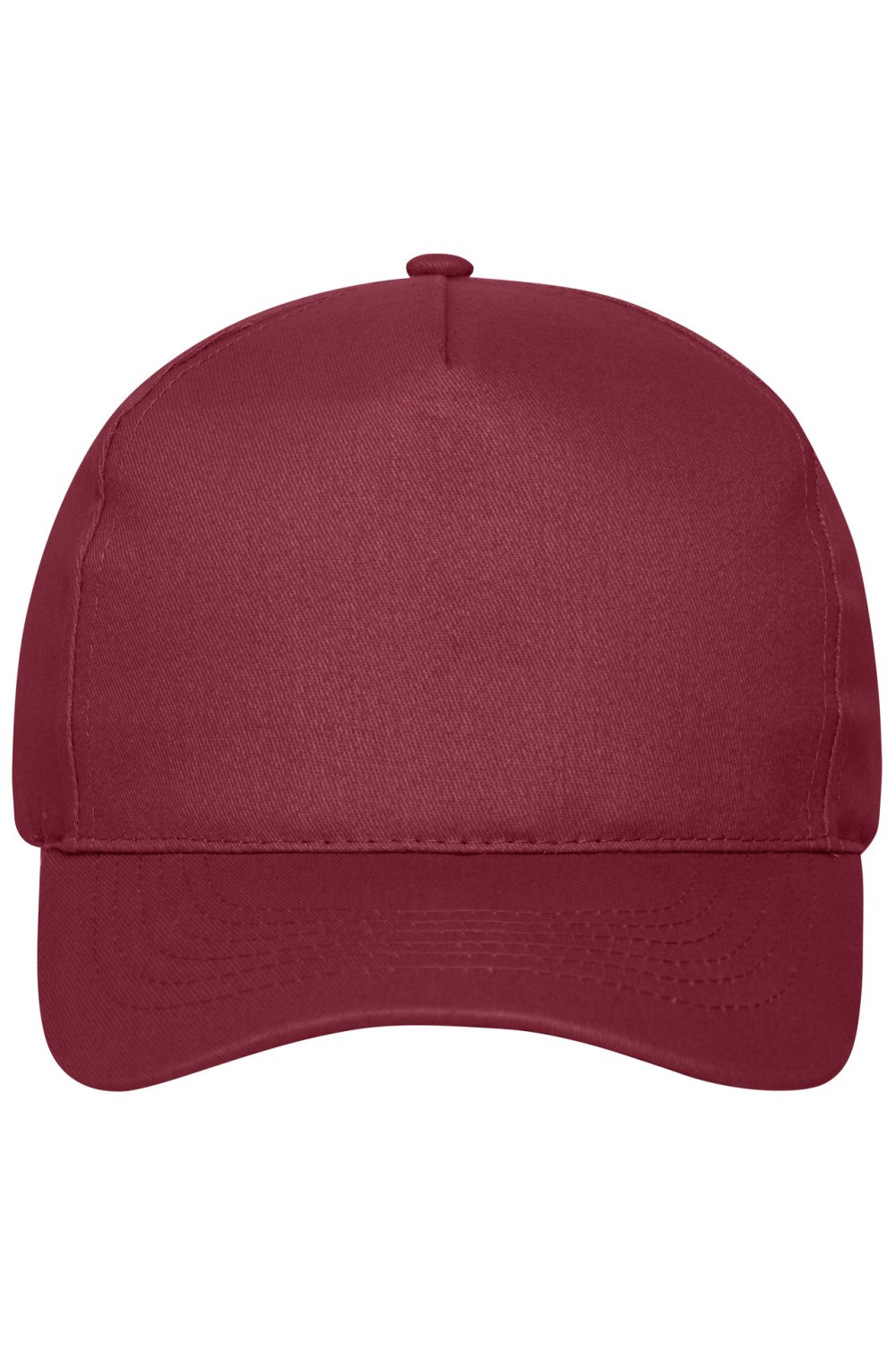 Daiber 5 Panel Cap Organic Cotton in Burgundy – Vorderansicht