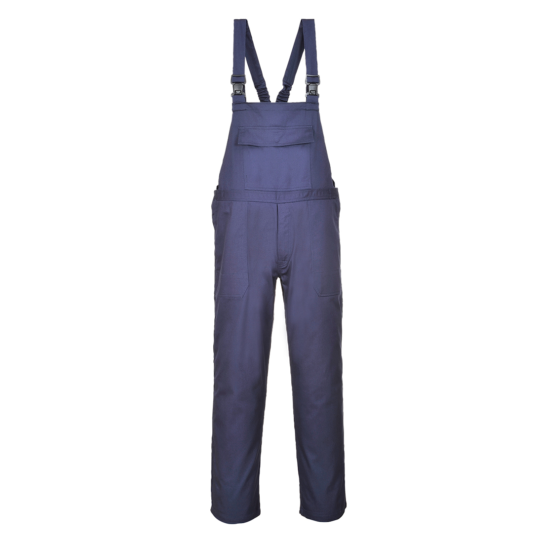Portwest Bizflame Work FR Bib and Brace in Marine – Vorderansicht