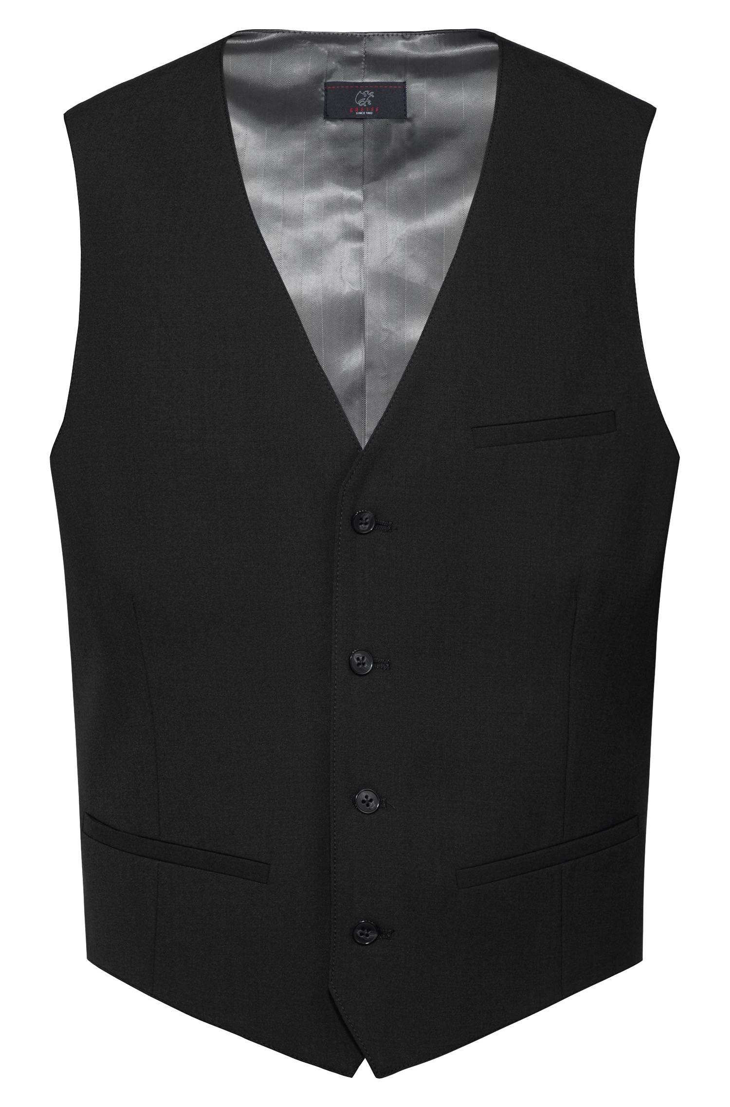 Greiff Herren-Weste RF Premium in Schwarz – Vorderansicht