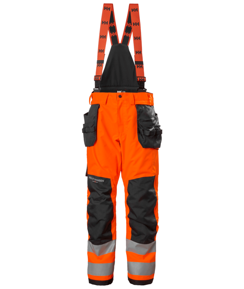 Helly Hansen Workwear ALNA 2.0 SHELL CONS PANT CL 2 in Orange/Anthrazit – Vorderansicht