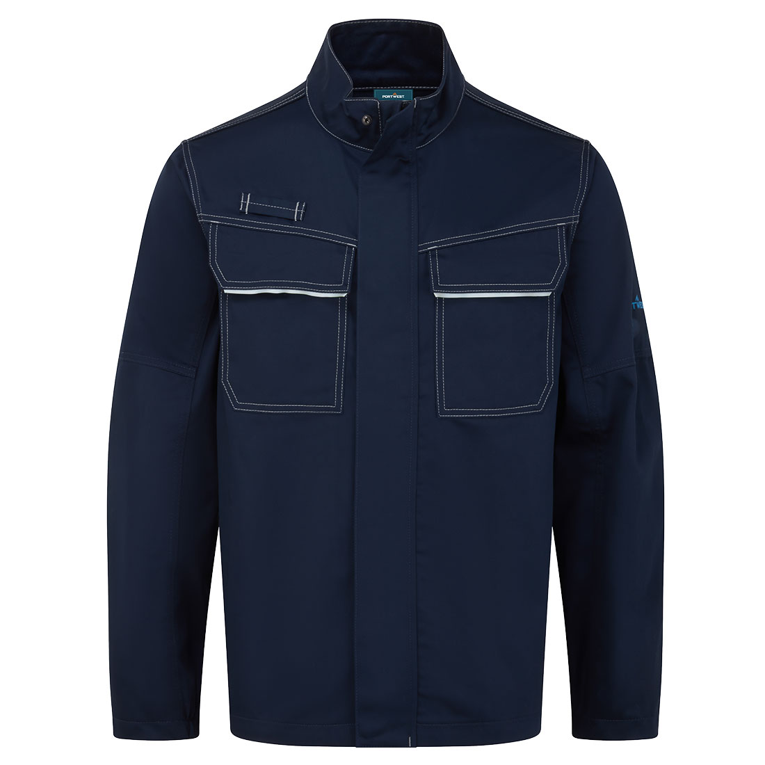 Portwest Bizweld Work FR Jacket in Marine – Vorderansicht