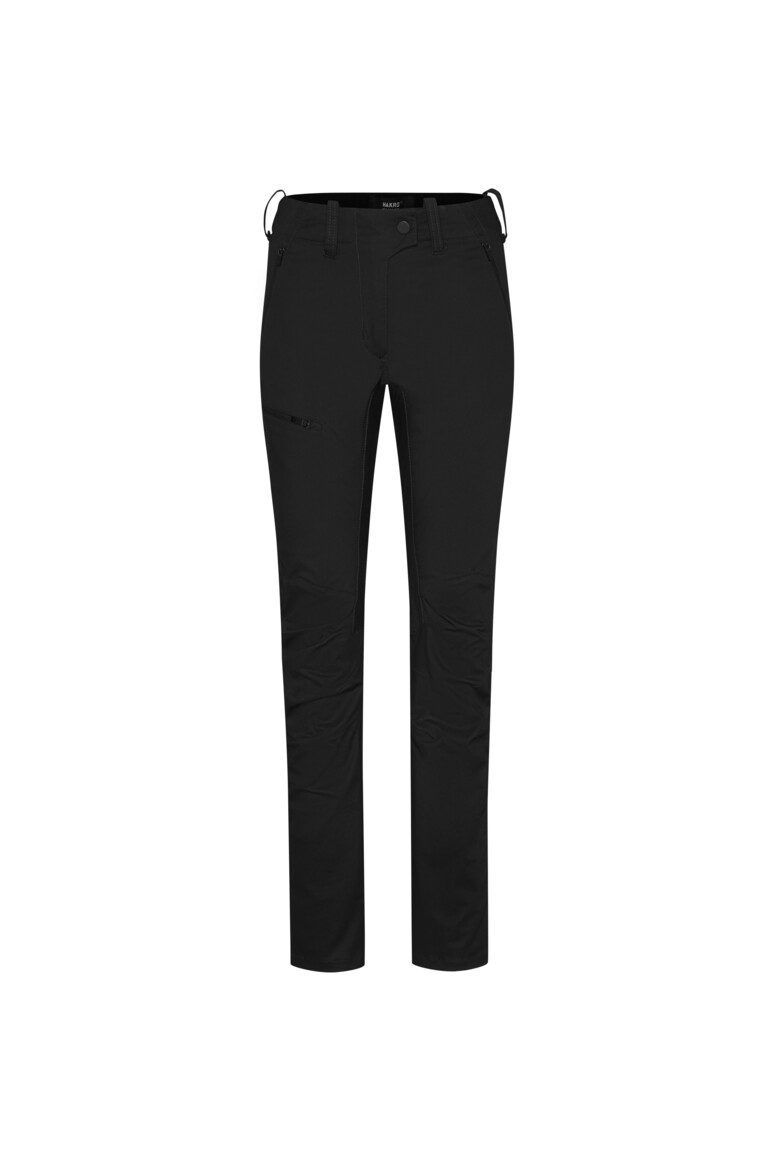 HAKRO 710 Damen Performancehose ECO in Schwarz – Vorderansicht