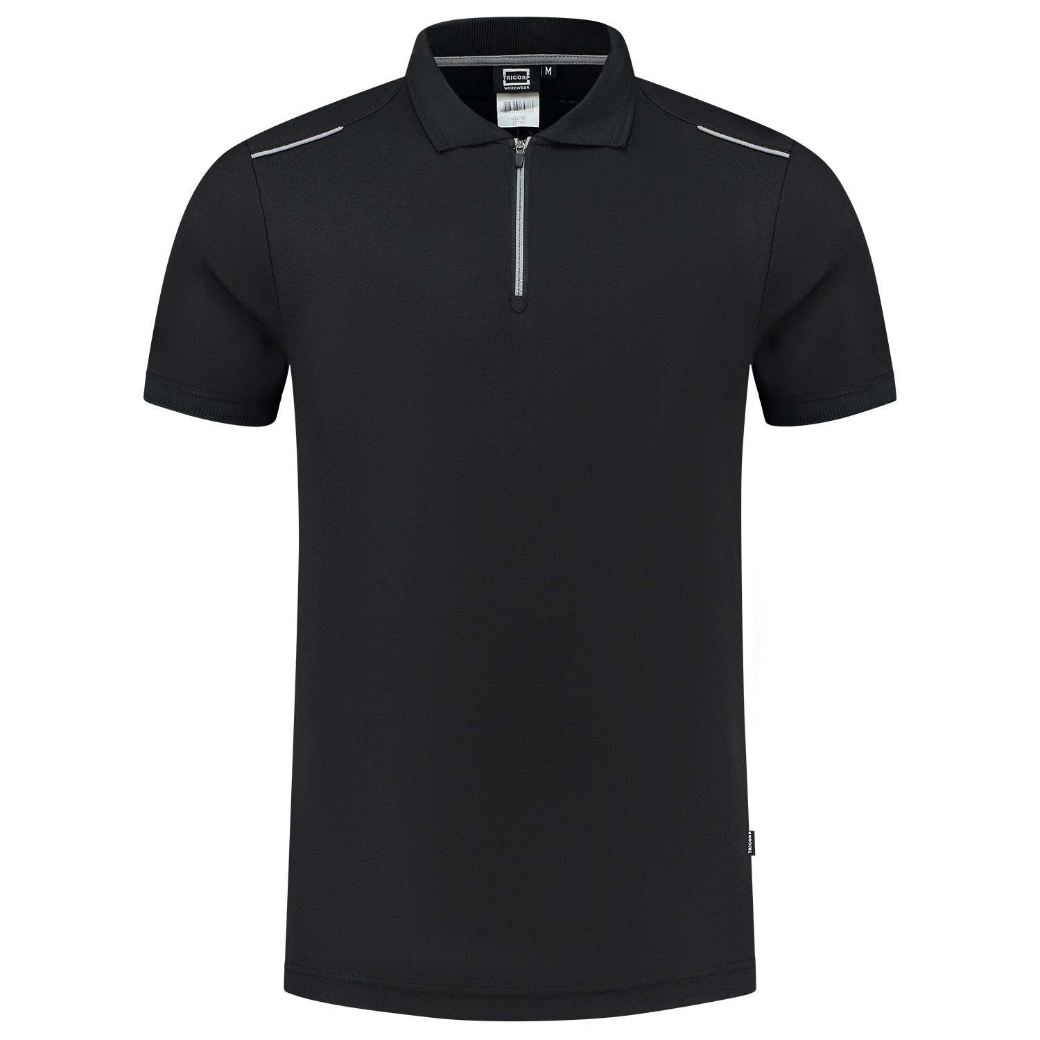 TRICORP Poloshirt Accent in Black-Grey – Vorderansicht