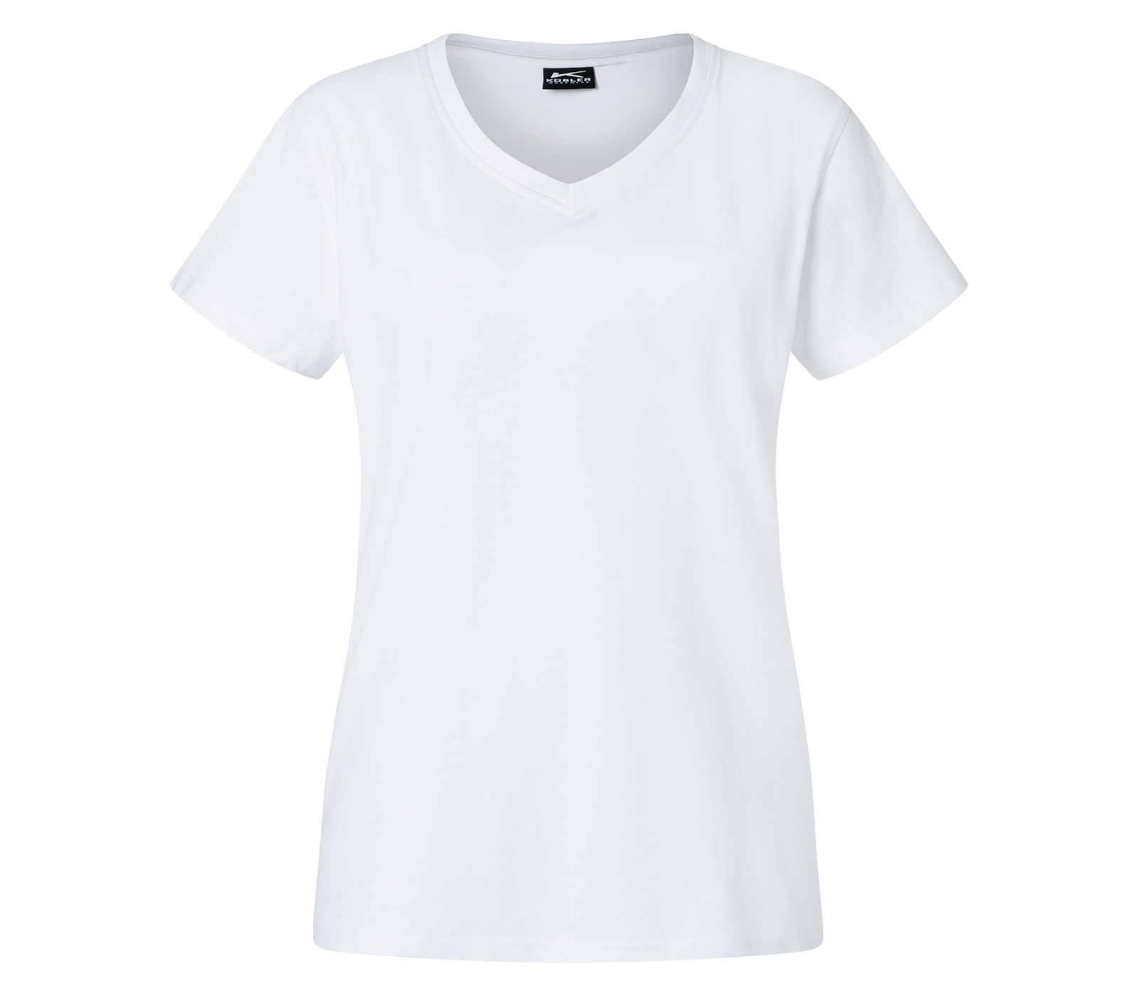 KÜBLER SHIRTS T-Shirt Damen in Weiß – Vorderansicht