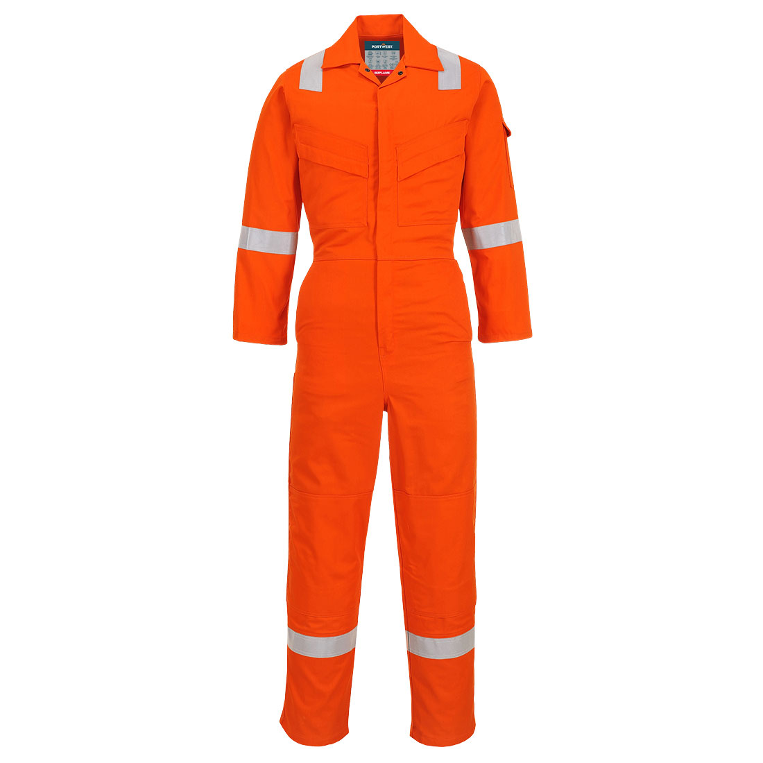 Portwest Bizflame Work FR Coverall in Orange – Vorderansicht