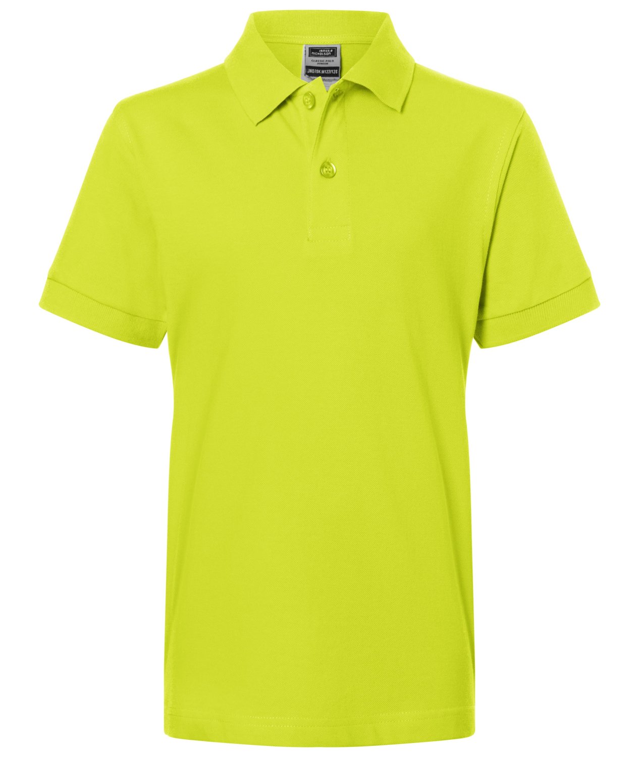 Daiber Classic Polo Junior in Acid-Yellow – Vorderansicht