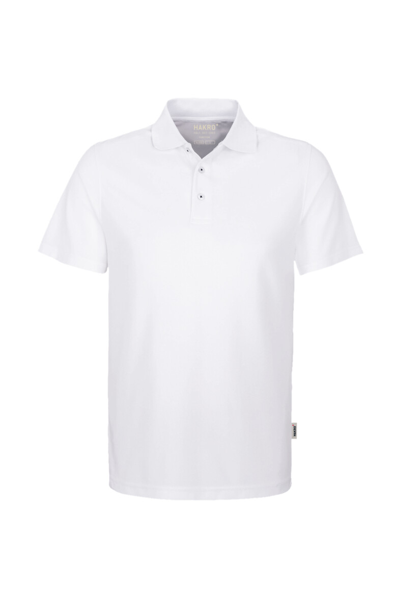 HAKRO 806 Poloshirt COOLMAX® ECO in Weiß – Vorderansicht