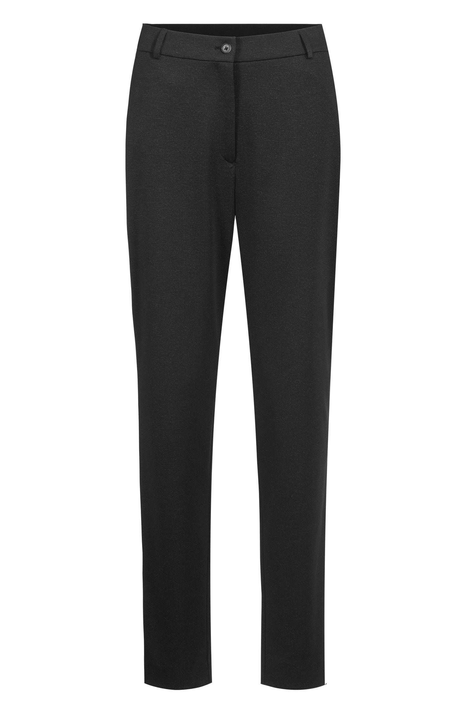 Greiff Damen-Jerseyhose RF Casual in Anthrazit Meliert – Vorderansicht