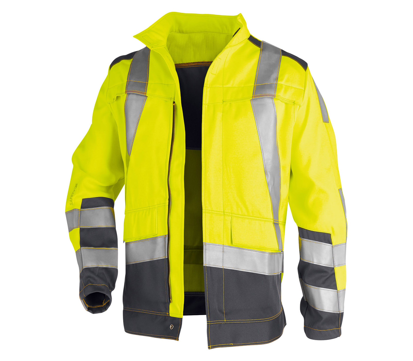 Kübler SAFETY 7 Jacke PSA 3 in Warngelb/Anthrazit – Vorderansicht