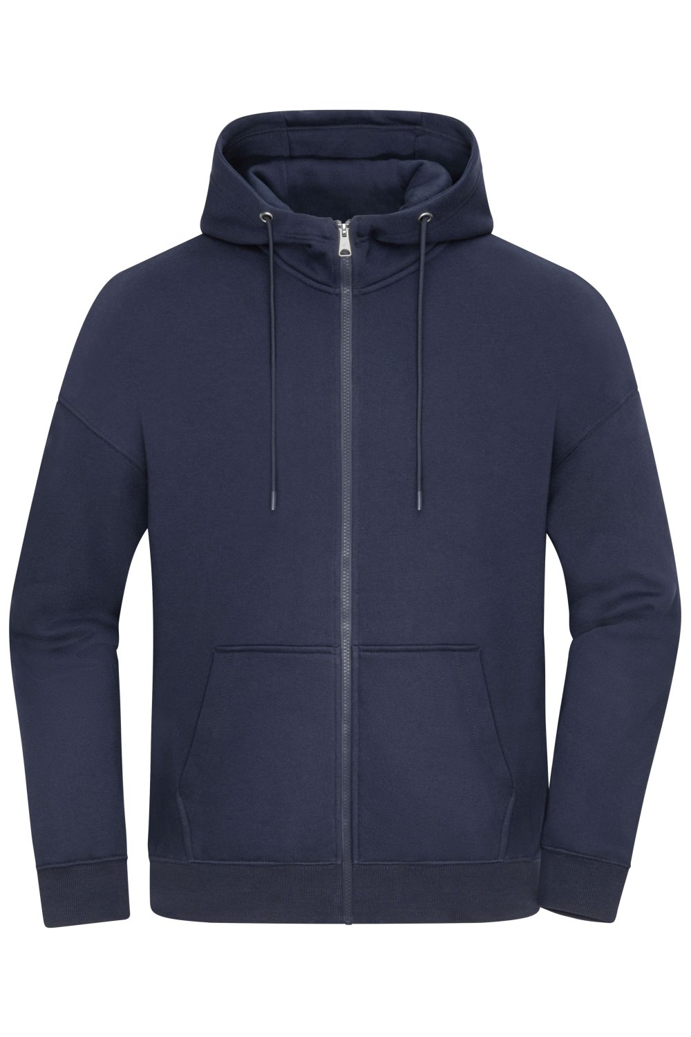 Daiber Oversized Hooded Jacket UNISEX OCS Blended & RCS in Navy – Vorderansicht