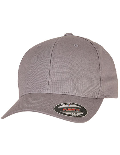 V-FLEXFIT® Cotton Twill Cap in Grey – Vorderansicht