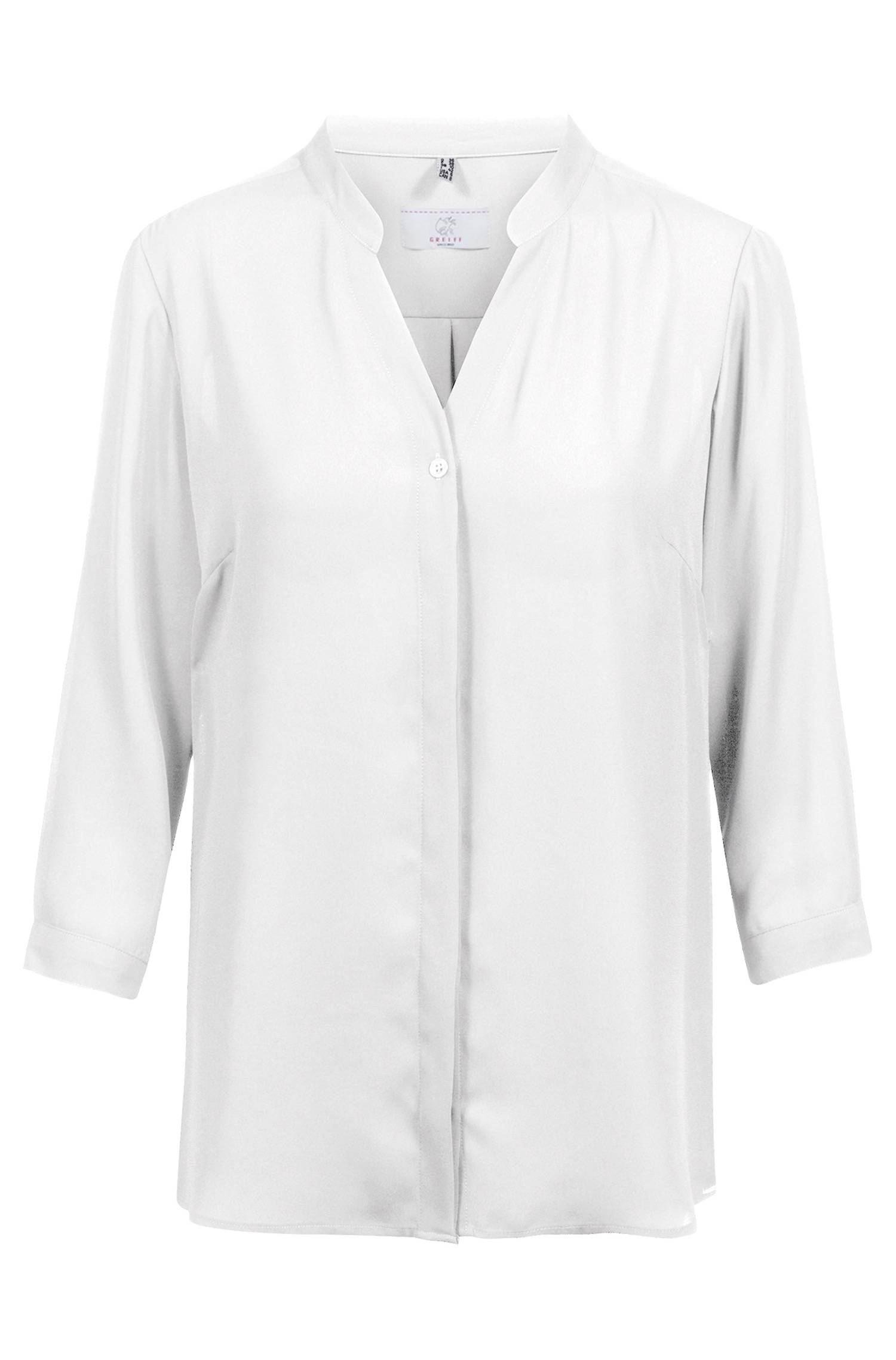 Greiff Chiffon-Bluse 3/4 RF in Offwhite – Vorderansicht
