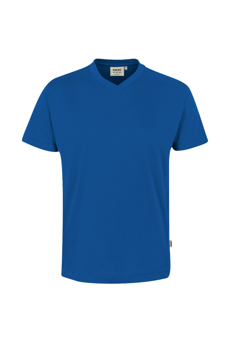 HAKRO 226 V-Shirt Classic in Royalblau – Vorderansicht