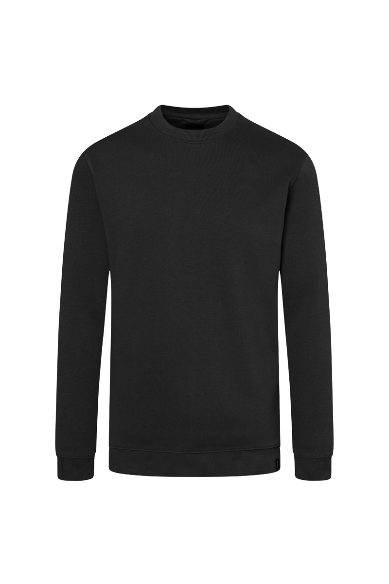 Karlowsky Herren Workwear Sweatshirt Soft-Face in Schwarz – Vorderansicht