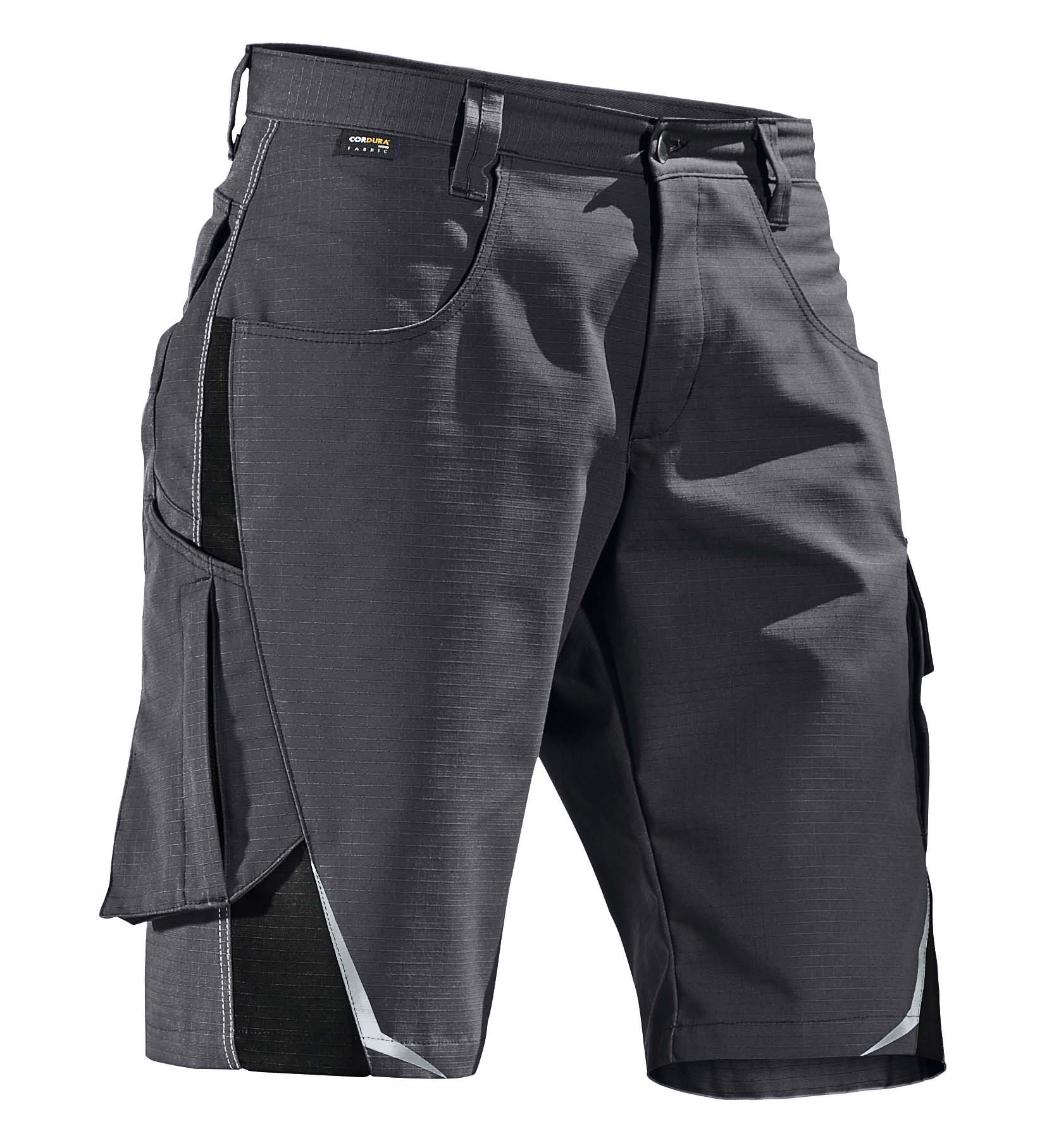 Kübler PULSSCHLAG Shorts in Anthrazit/Schwarz – Vorderansicht