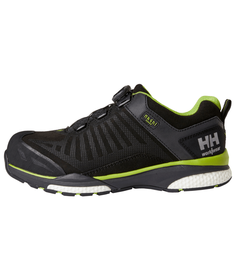 Helly Hansen Workwear MAGNI LOW BOA S3 HT in Schwarz/Dunkel Limette – Vorderansicht