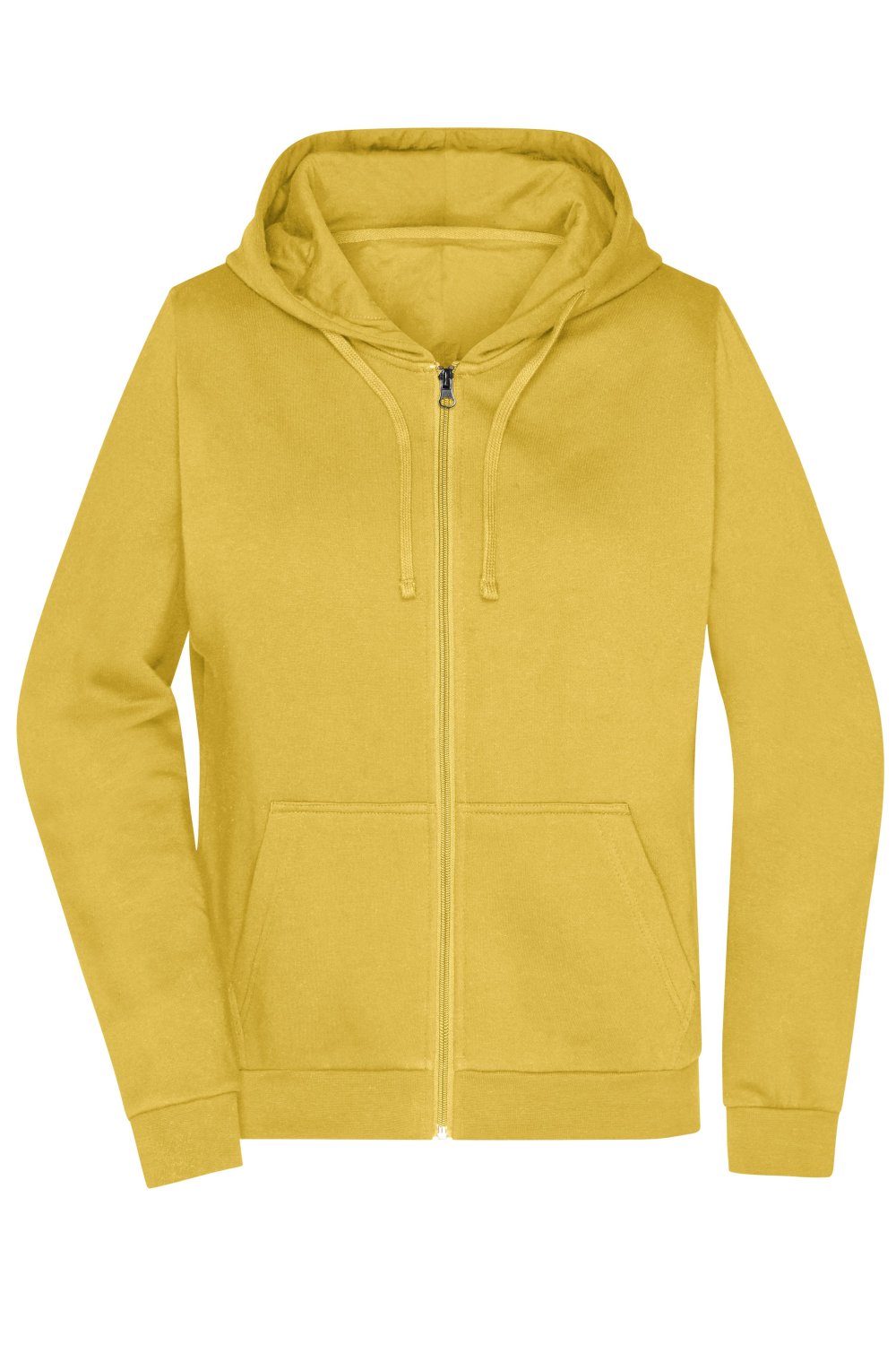 Daiber Ladies' Promo Zip Hoody in Yellow – Vorderansicht