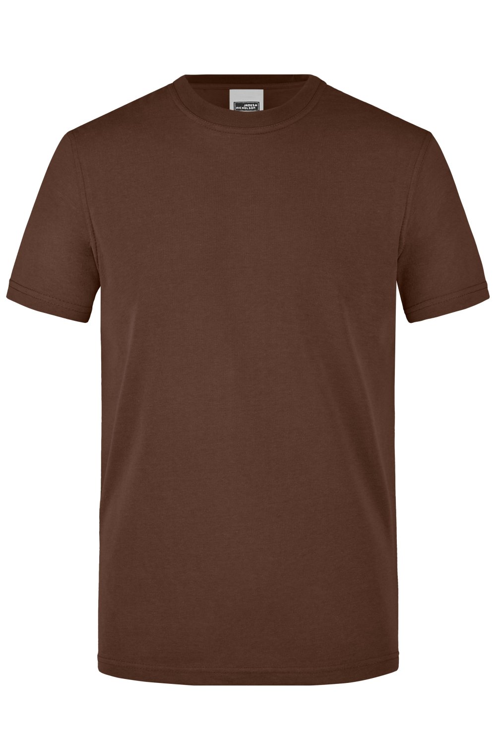 Daiber Men's Workwear T-Shirt in Brown – Vorderansicht