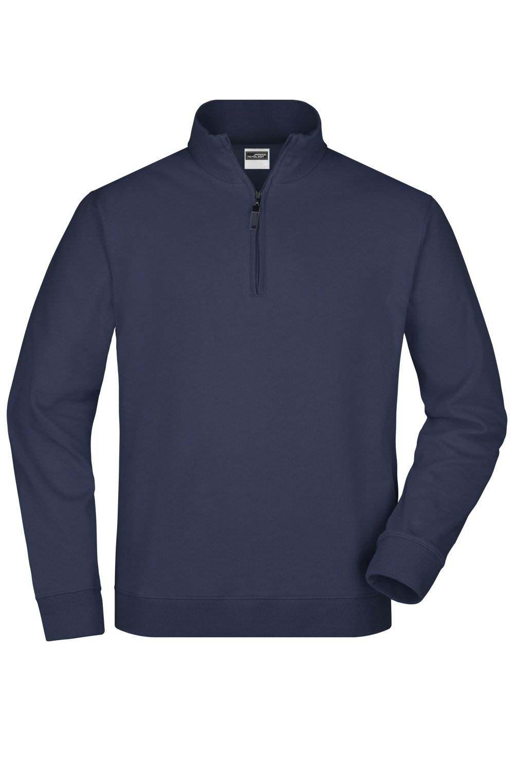 Daiber Round-Neck Zip in Navy – Vorderansicht