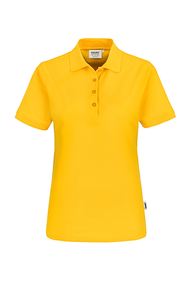 HAKRO 110 Damen Poloshirt Classic in Sonne – Vorderansicht