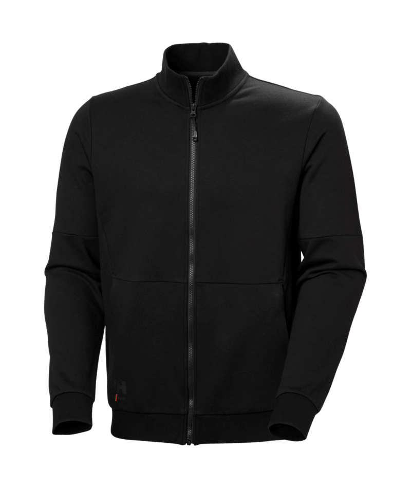 Helly Hansen Workwear EVO ZIP SWEATSHIRT in Schwarz – Vorderansicht