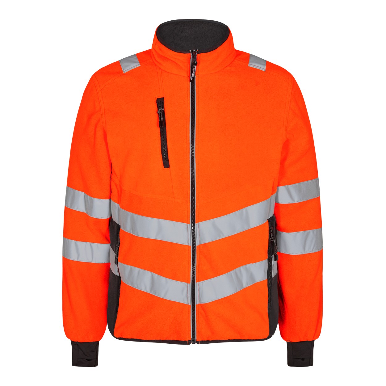 ENGEL Safety 1192-236 Fleecejacke in Orange/Anthrazit Grau – Vorderansicht