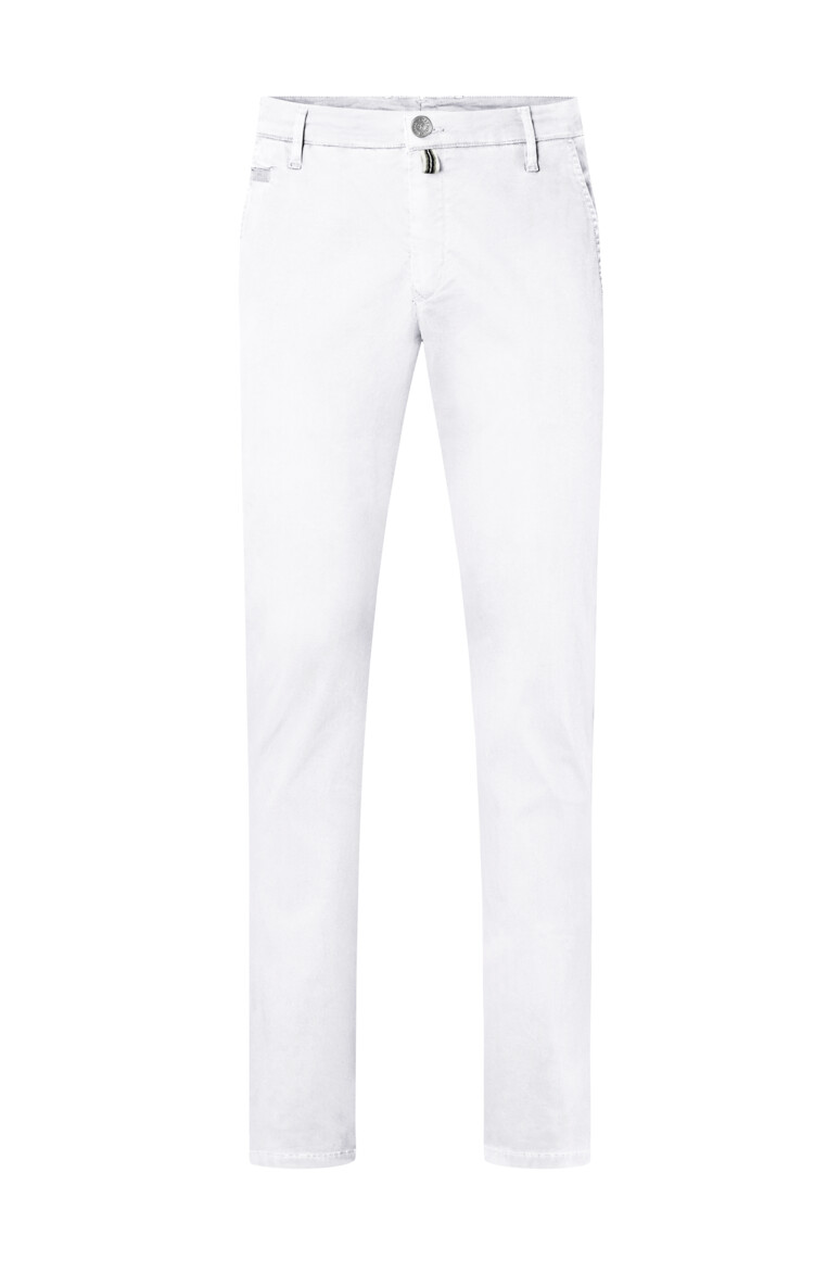 HAKRO 707 Chinohose X-Stretch in Weiß – Vorderansicht
