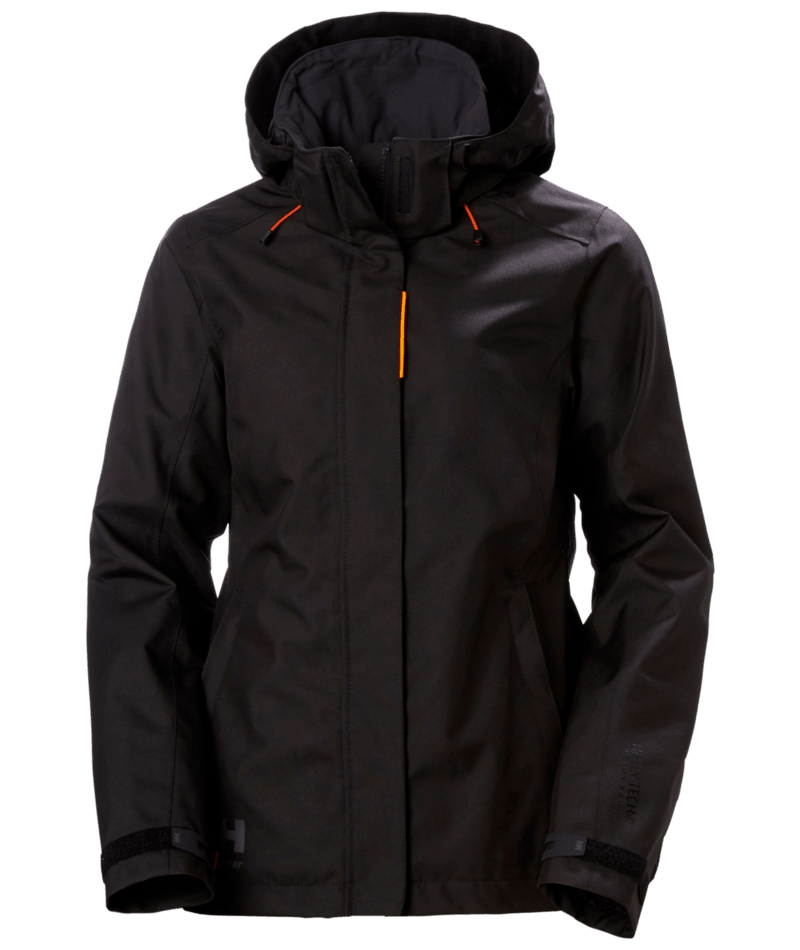 Helly Hansen Workwear W KENSINGTON SHELL JACKET in Schwarz – Vorderansicht
