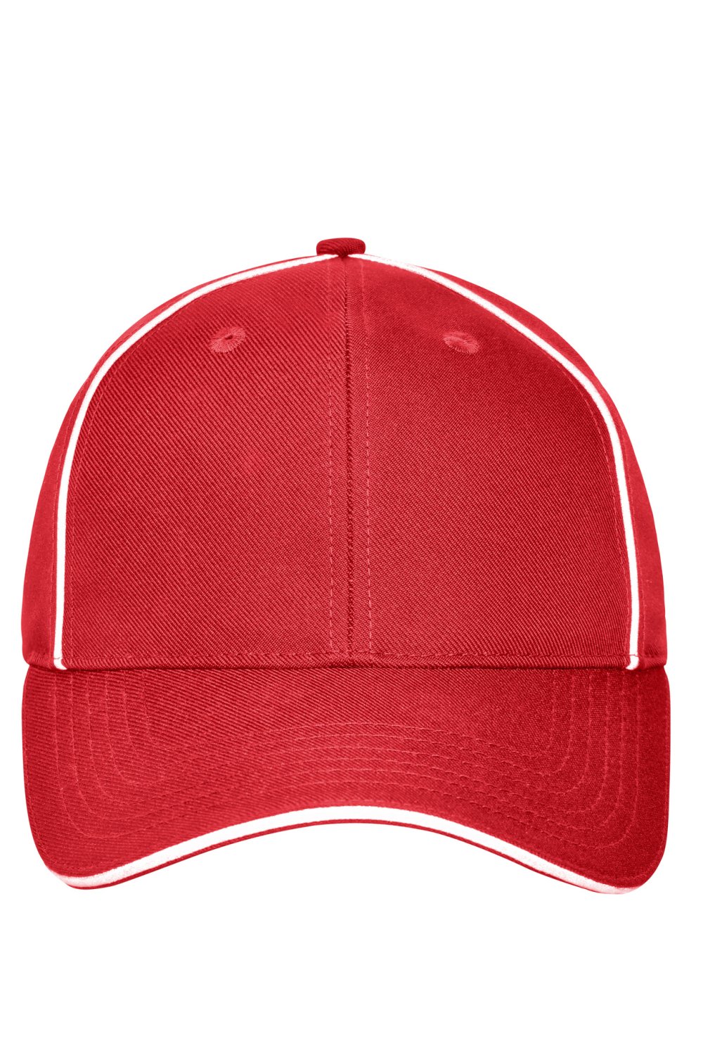 Daiber 6 Panel Workwear Cap - SOLID in Red – Vorderansicht
